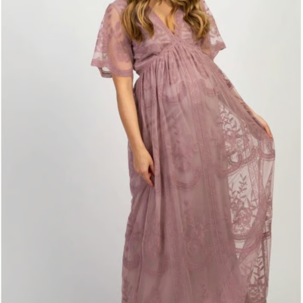 Pinkblush Dusty Pink Lace Dress